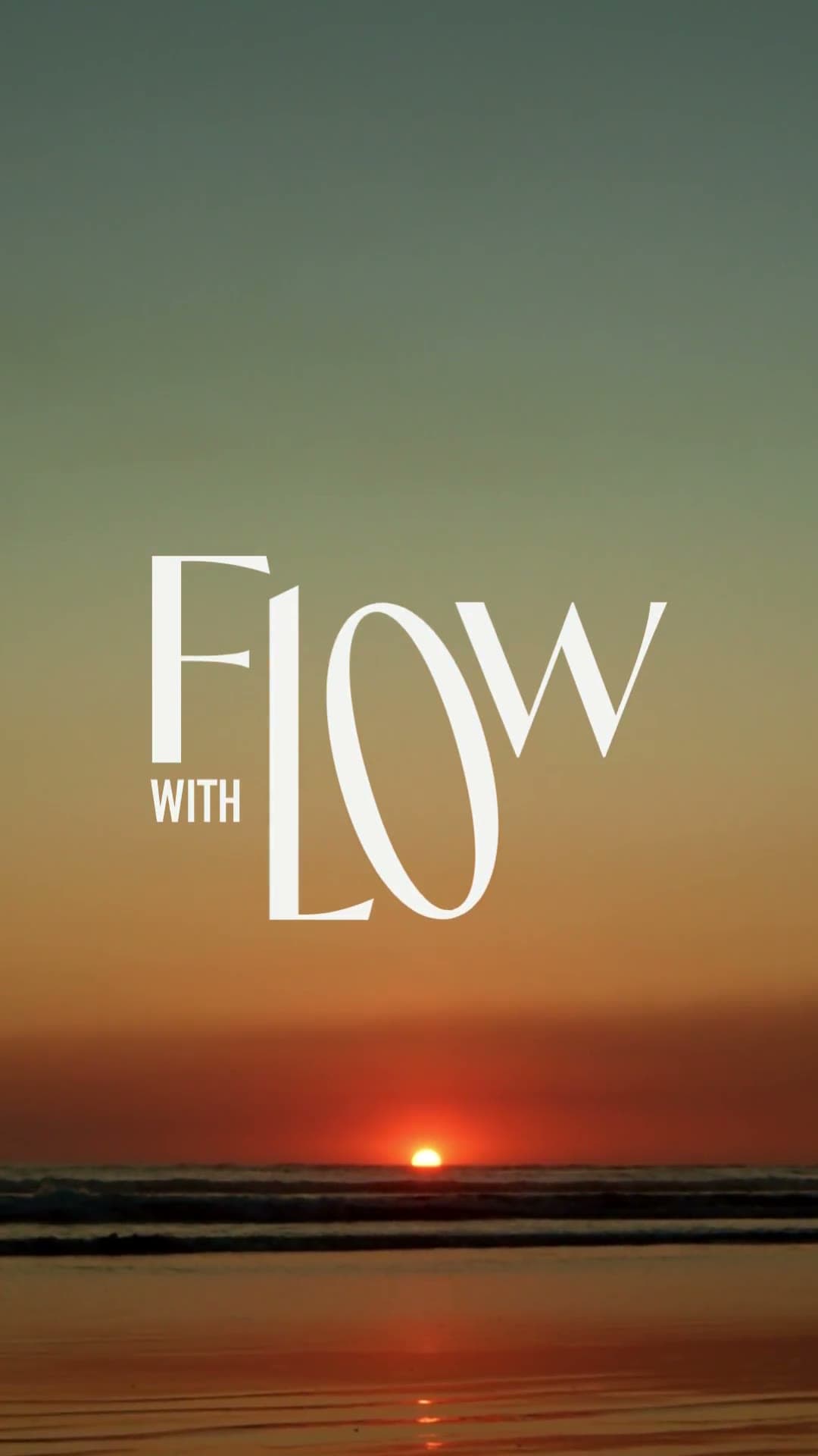 Flow with Lo brand reveal moving from the primary logo through custom symbols and movement imagery